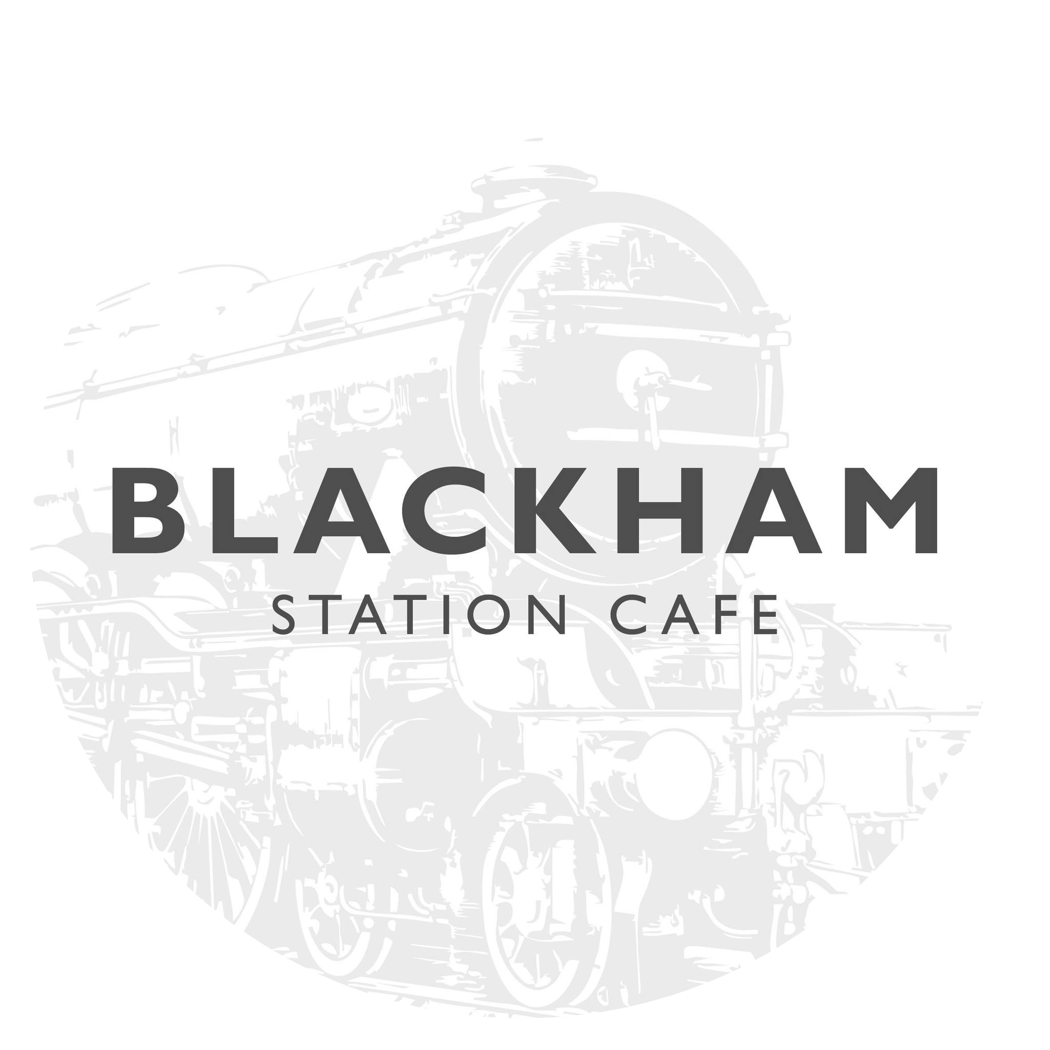 Blackham Station Cafe Logo (white)
