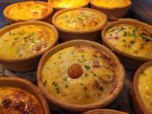 homemade quiches